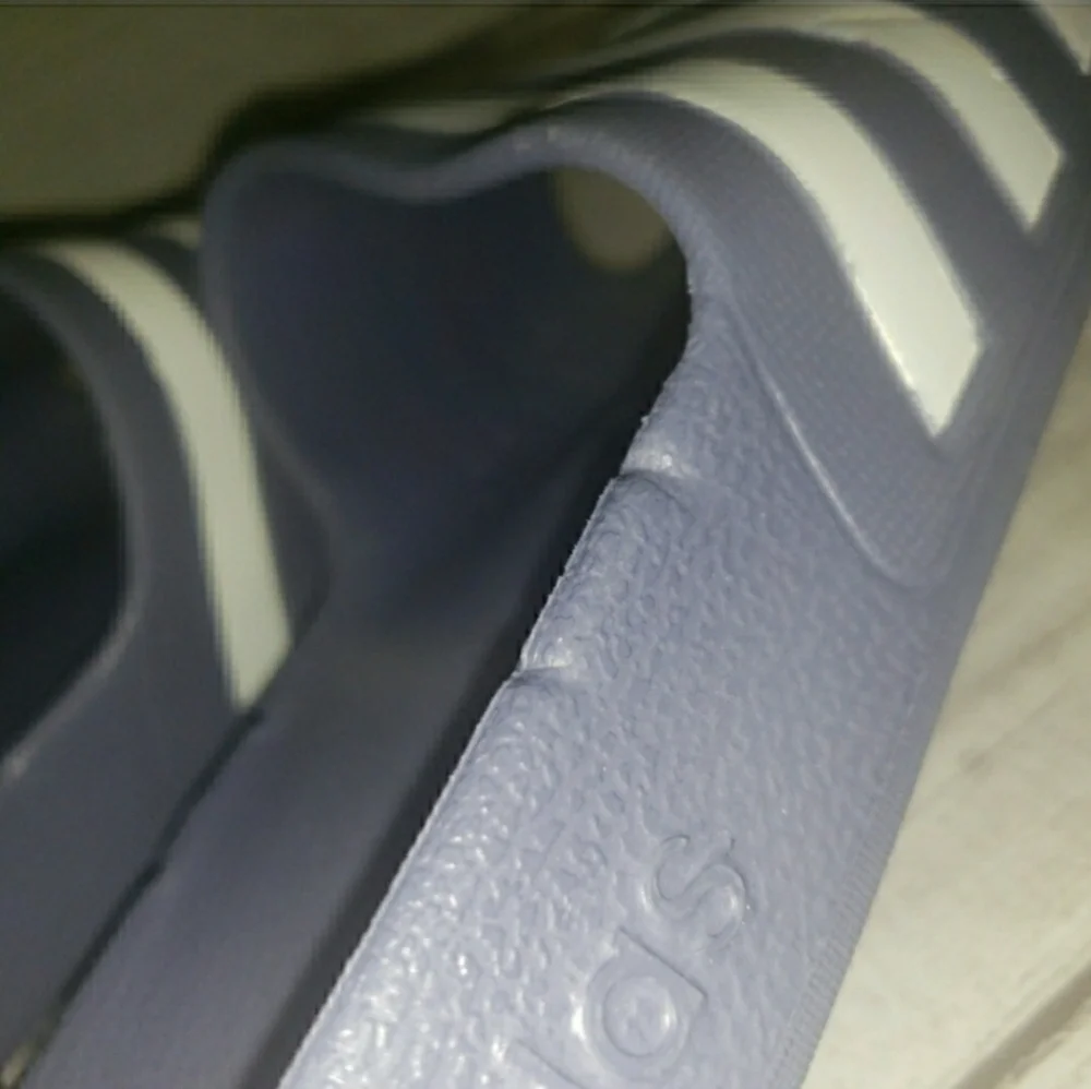 Adidas Adilette Blue White Sliders Men's Sz. 8‎